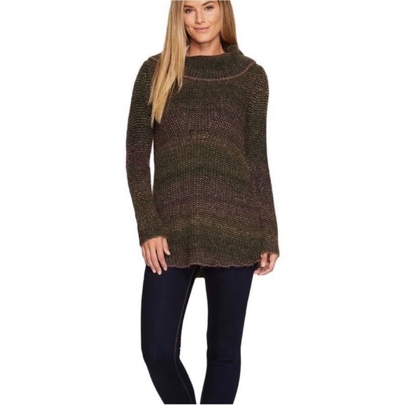 Prana Wool Hunter Tunic Sweater Dark Plum - Picture 3 of 9